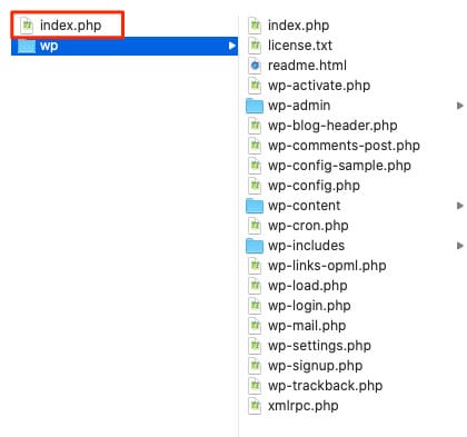index.phpの編集が完了したらサーバーにアップロード