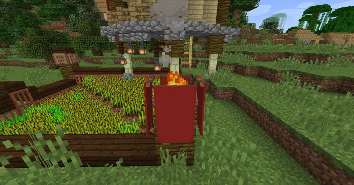 マイクラ 水流式収穫装置付き おしゃれな畑の作り方を解説 マイクラゼミ